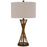 Cal Lighting Urban 1 Lt Table Lamp, Rustic Gold - BO-3212TB
