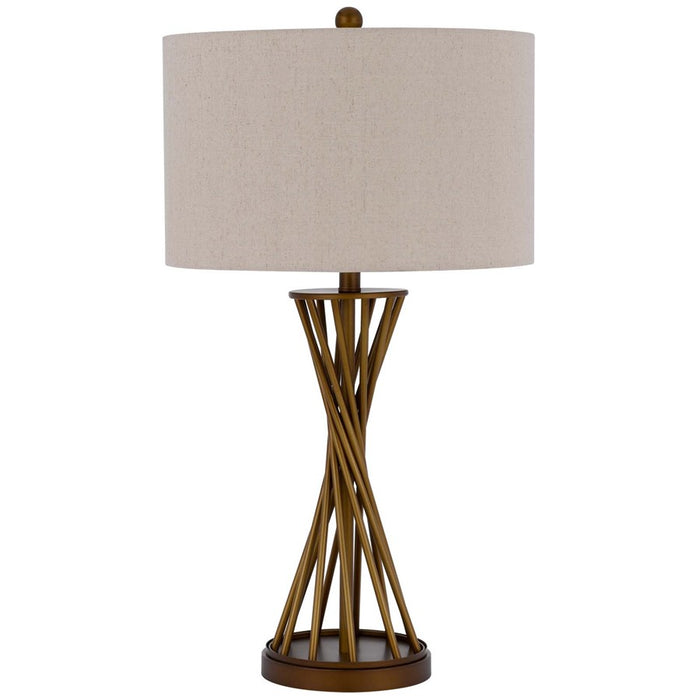 Cal Lighting Urban 1 Lt Table Lamp, Rustic Gold - BO-3212TB