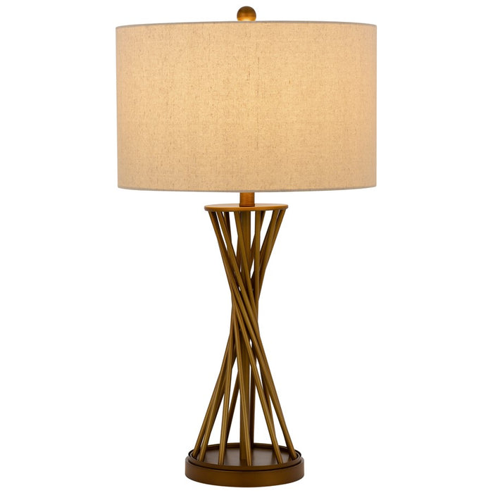 Cal Lighting Urban 1 Lt Table Lamp, Rustic Gold