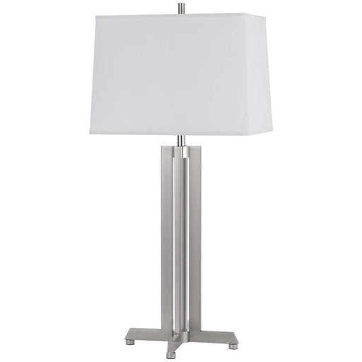 Cal Lighting Lakewood 1 Lt Table Lamp, Brushed Steel - BO-3214TB-BS
