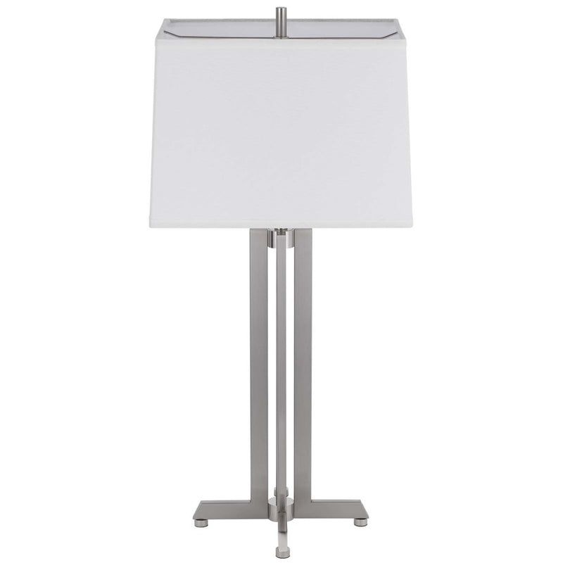 Cal Lighting Lakewood 1 Lt Table Lamp, Brushed Steel