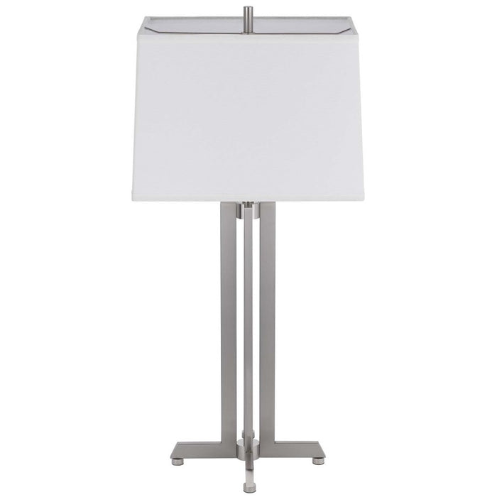 Cal Lighting Lakewood 1 Lt Table Lamp, Brushed Steel