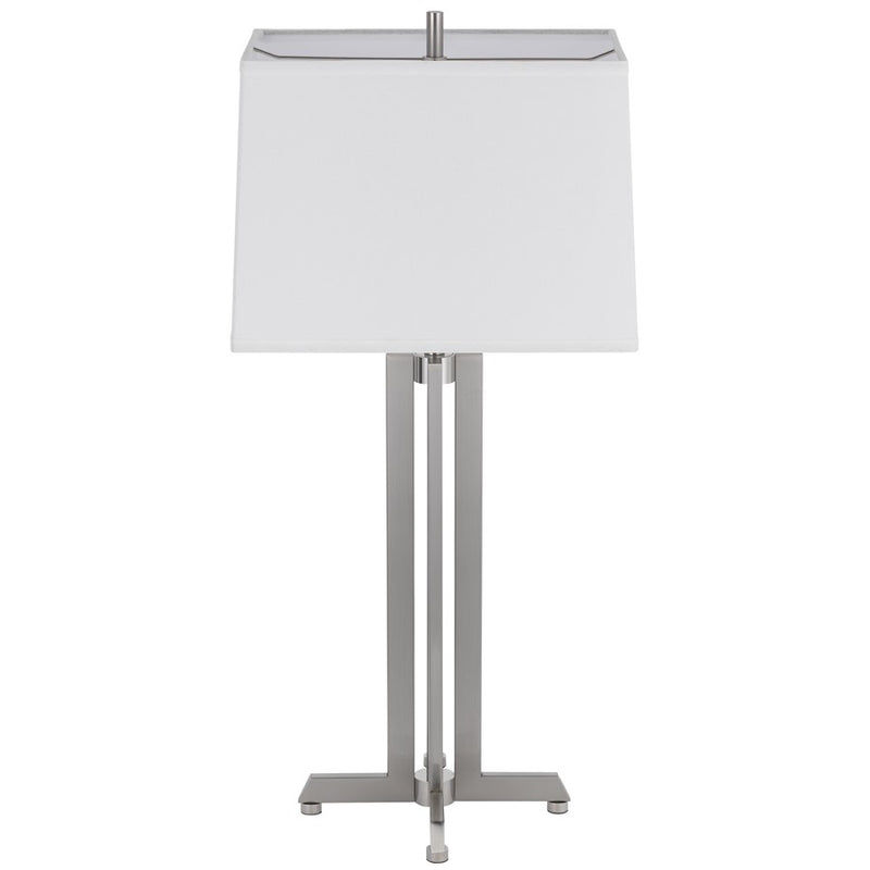 Cal Lighting Lakewood 1 Lt Table Lamp, Brushed Steel
