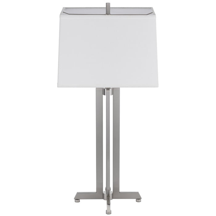 Cal Lighting Lakewood 1 Lt Table Lamp, Brushed Steel