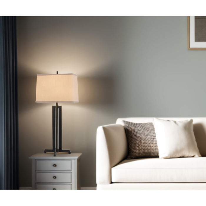 Cal Lighting Lakewood 1 Lt Table Lamp, Oil Rubbed Bronze