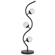 Cal Lighting Evanston 3 Lt Table Lamp, Black - BO-3215TB