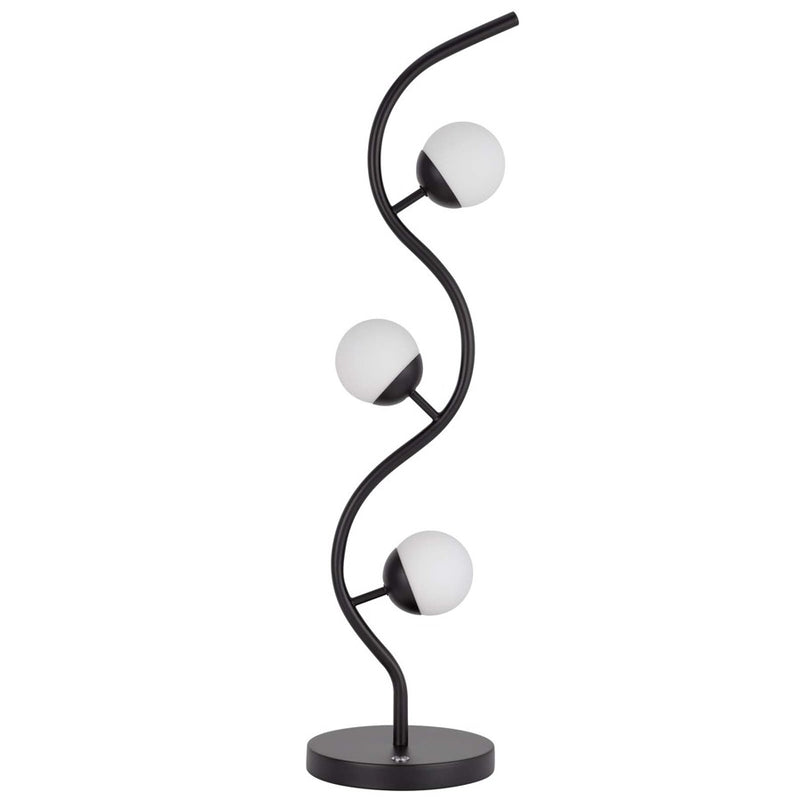 Cal Lighting Evanston 3 Lt Table Lamp, Black - BO-3215TB