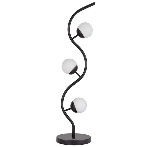 Cal Lighting Evanston 3 Lt Table Lamp, Black - BO-3215TB