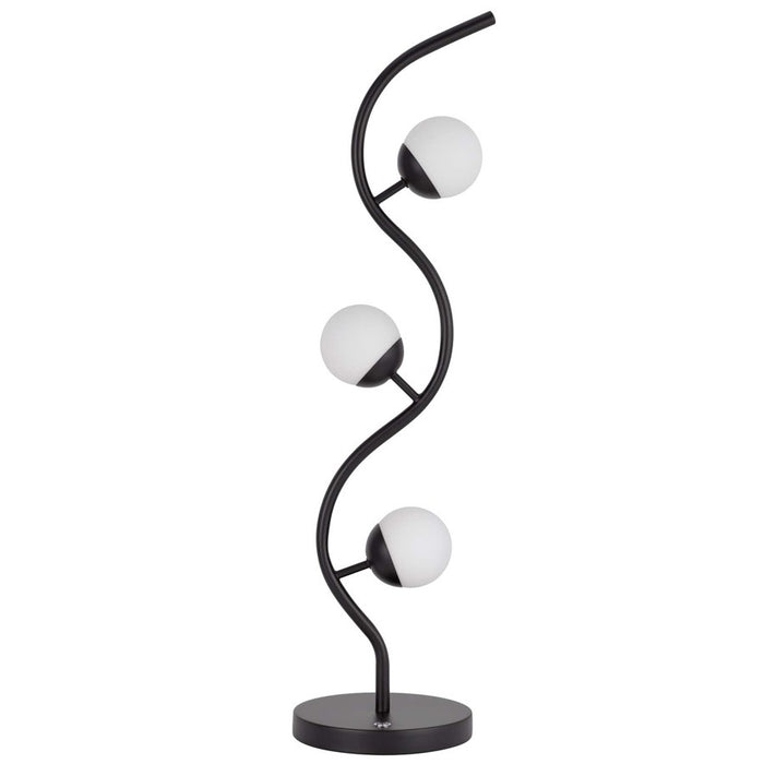 Cal Lighting Evanston 3 Lt Table Lamp, Black - BO-3215TB