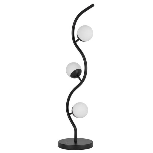 Cal Lighting Evanston 3 Lt Table Lamp, Black