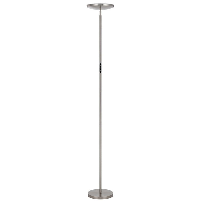 Cal Lighting Christi 1 Lt Torchiere, Brushed Steel - BO-3216TR