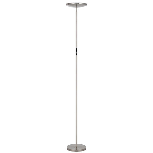 Cal Lighting Christi 1 Lt Torchiere, Brushed Steel - BO-3216TR