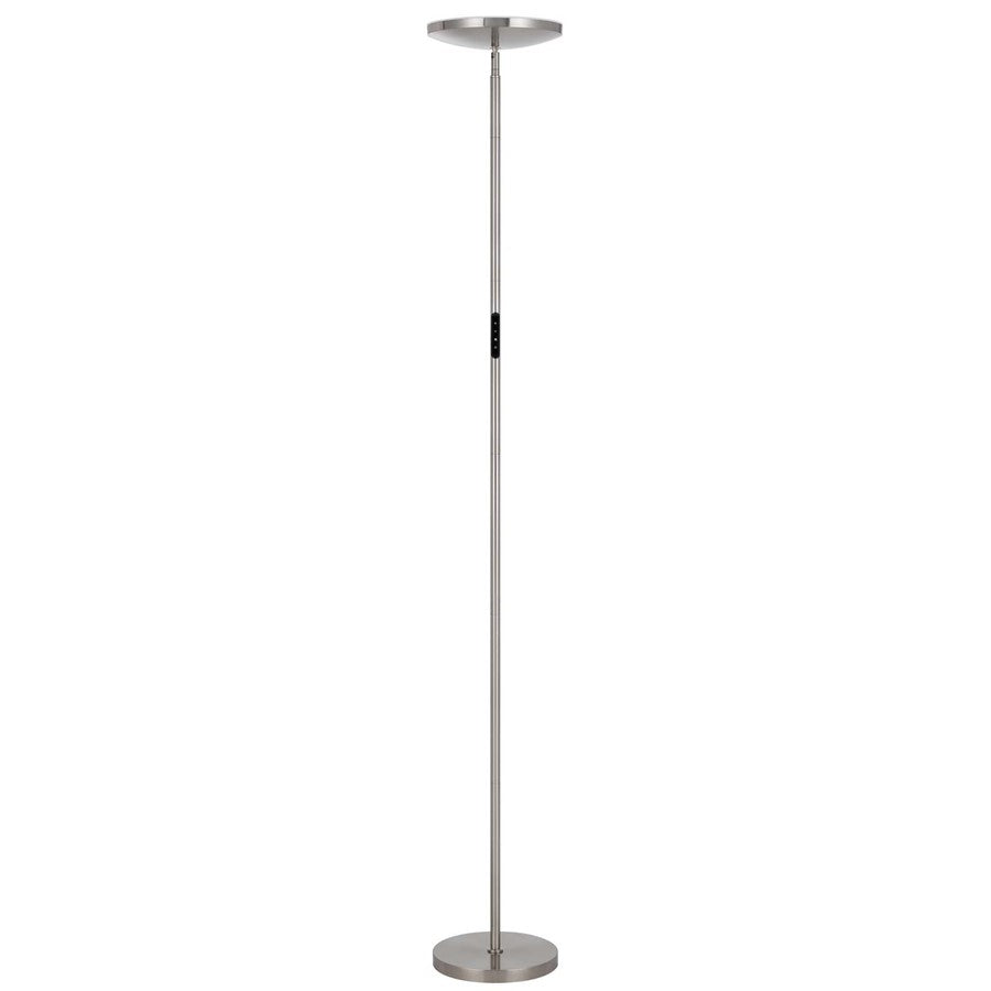 Cal Lighting Christi 1 Lt Torchiere, Brushed Steel - BO-3216TR