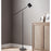 Cal Lighting Racine 1 Lt Floor Lamp, Black