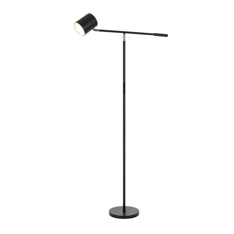 Cal Lighting Racine 1 Lt Floor Lamp, Black