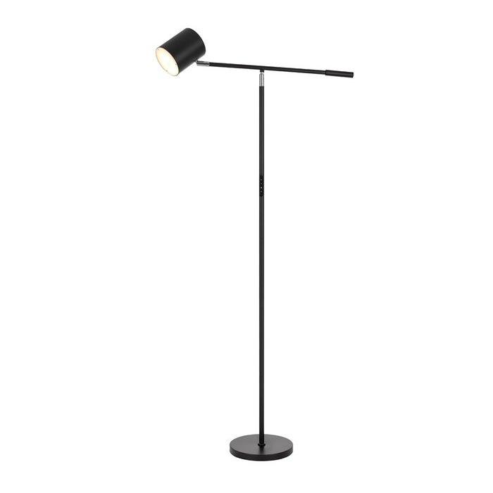 Cal Lighting Racine 1 Lt Floor Lamp, Black