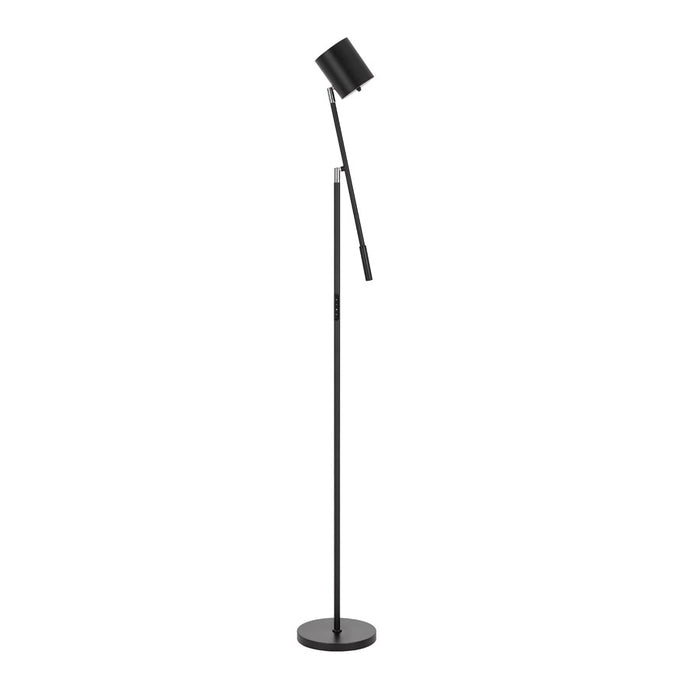 Cal Lighting Racine 1 Lt Floor Lamp, Black