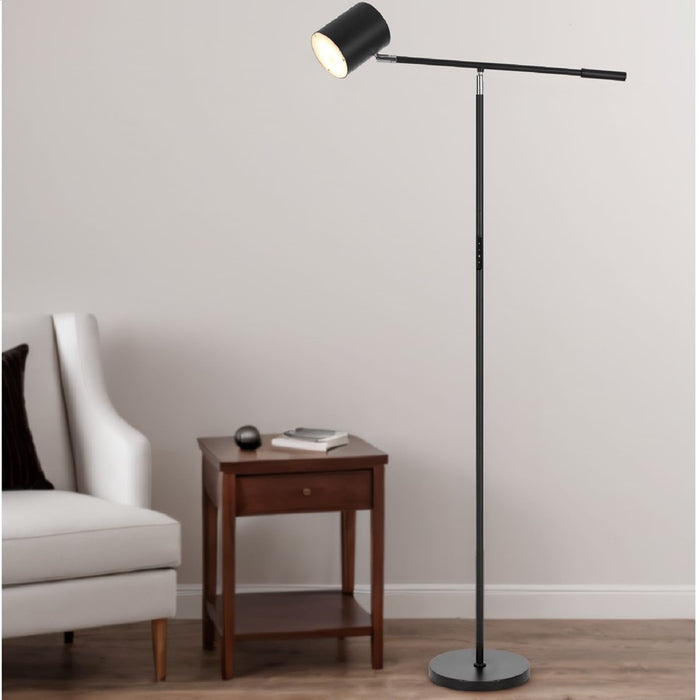 Cal Lighting Racine 1 Lt Floor Lamp, Black