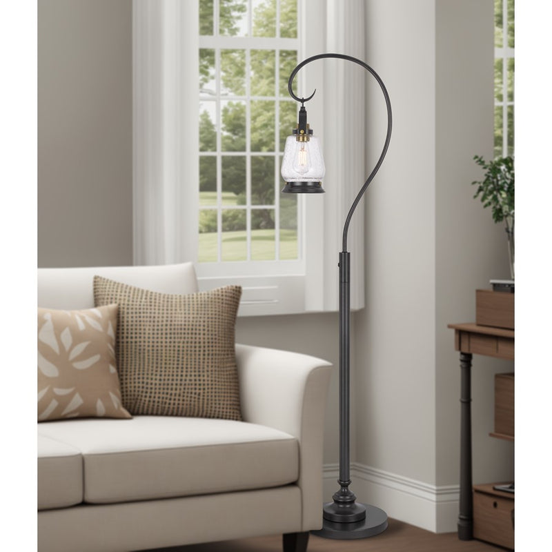 Cal Lighting Terri 1 Lt Floor Lamp, Dark Bronze