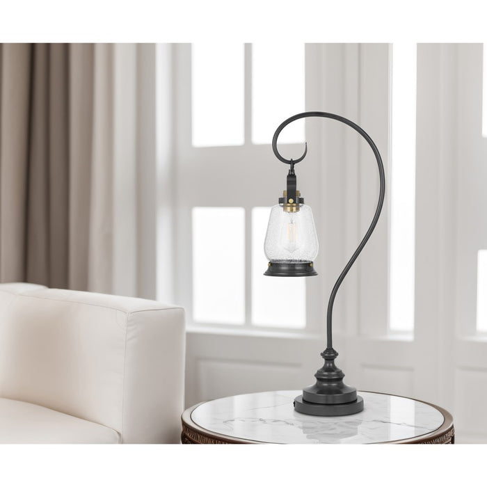 Cal Lighting Terni 1 Lt Table Lamp, Dark Bronze