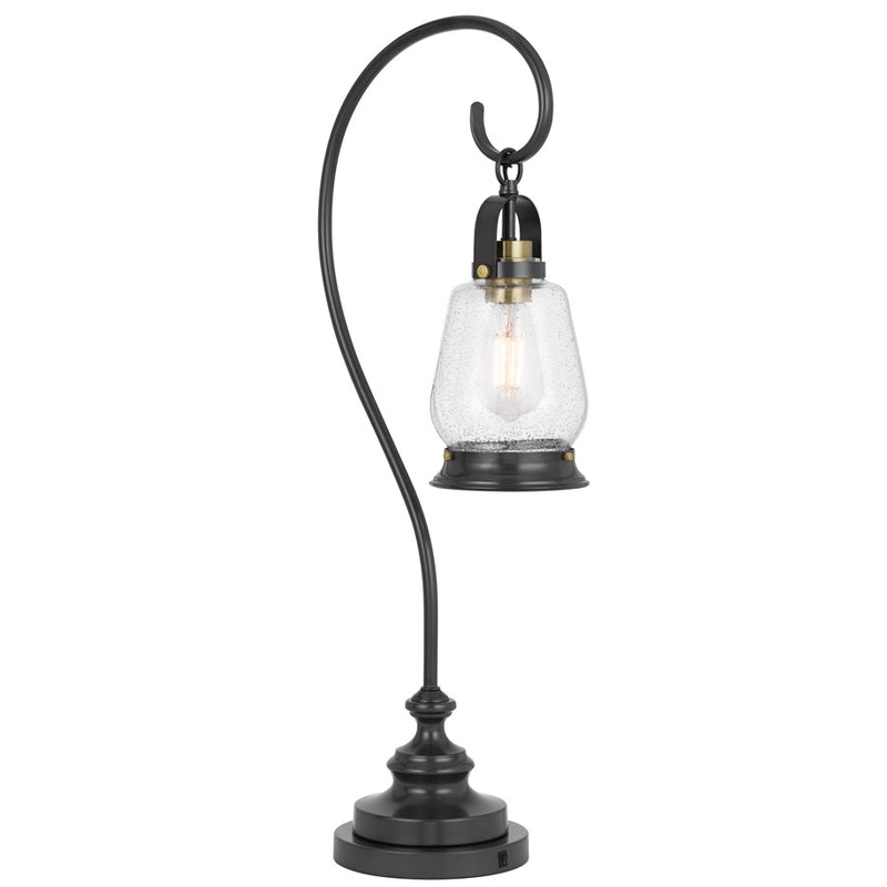 Cal Lighting Terni 1 Lt Table Lamp, Dark Bronze