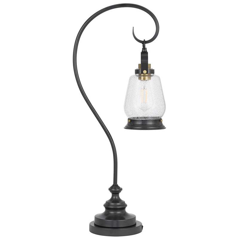 Cal Lighting Terni 1 Lt Table Lamp, Dark Bronze