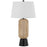 Cal Lighting Wicker 2 Lt Table Lamp, Wicker/Black - BO-3219TB