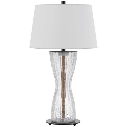 Cal Lighting Andria 2 Lt Table Lamp, Crackle Glass - BO-3220TB