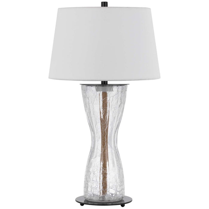 Cal Lighting Andria 2 Lt Table Lamp, Crackle Glass - BO-3220TB
