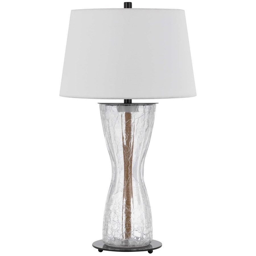 Cal Lighting Andria 2 Lt Table Lamp, Crackle Glass - BO-3220TB