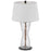Cal Lighting Andria 2 Lt Table Lamp, Crackle Glass