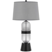 Cal Lighting Sesto 2 Lt Table Lamp, Frosted Glass/Black - BO-3221TB