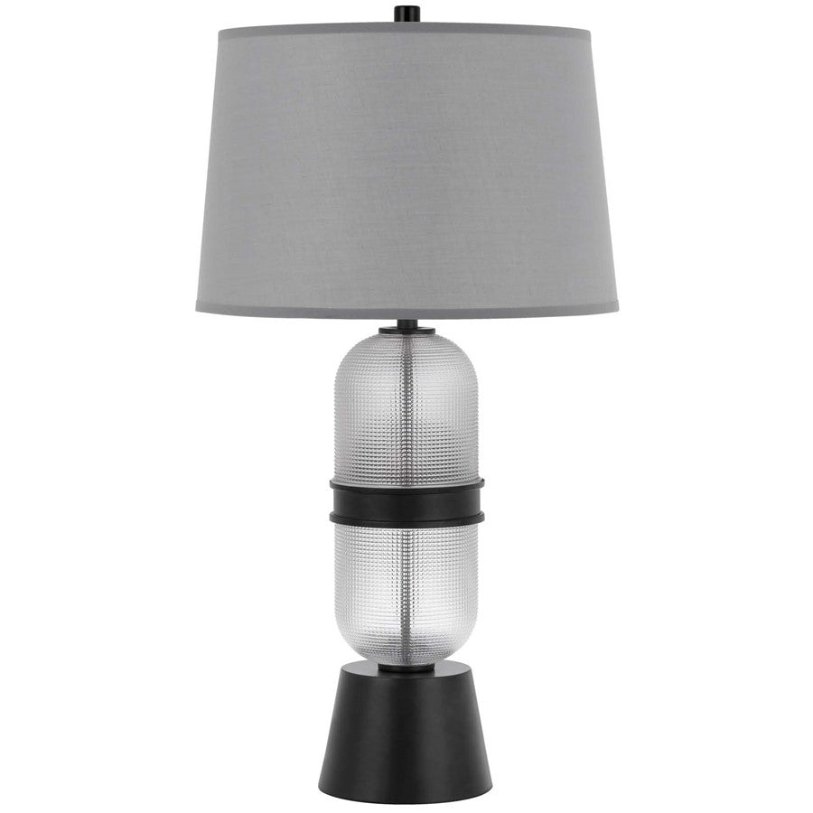 Cal Lighting Sesto 2 Lt Table Lamp, Frosted Glass/Black - BO-3221TB