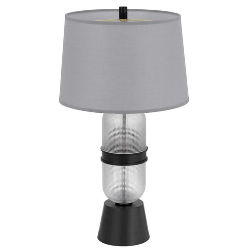 Cal Lighting Sesto 2 Lt Table Lamp, Frosted Glass/Black