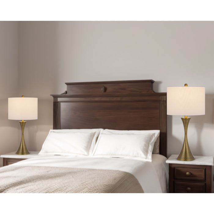 Cal Lighting Imola 1 Lt Table Lamp, Antique Brass