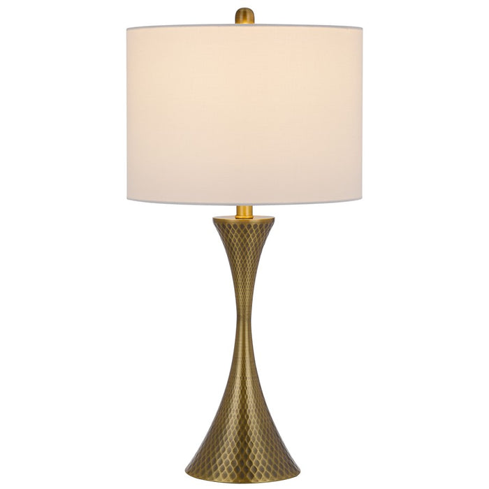 Cal Lighting Imola 1 Lt Table Lamp, Antique Brass