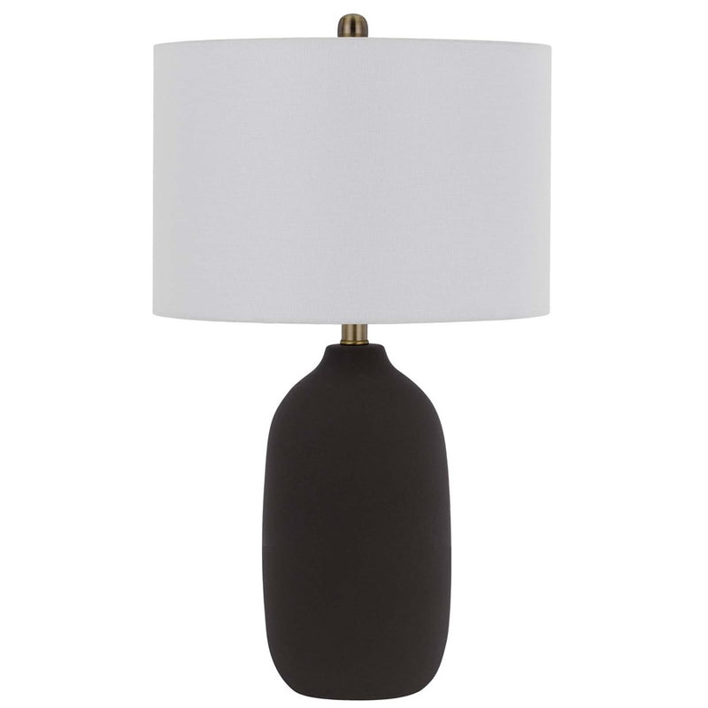 Cal Lighting Trani 1 Lt Table Lamp, Matte Black - BO-3226TB