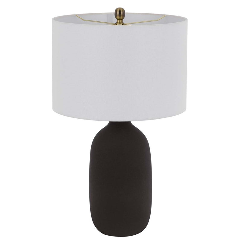 Cal Lighting Trani 1 Lt Table Lamp, Matte Black