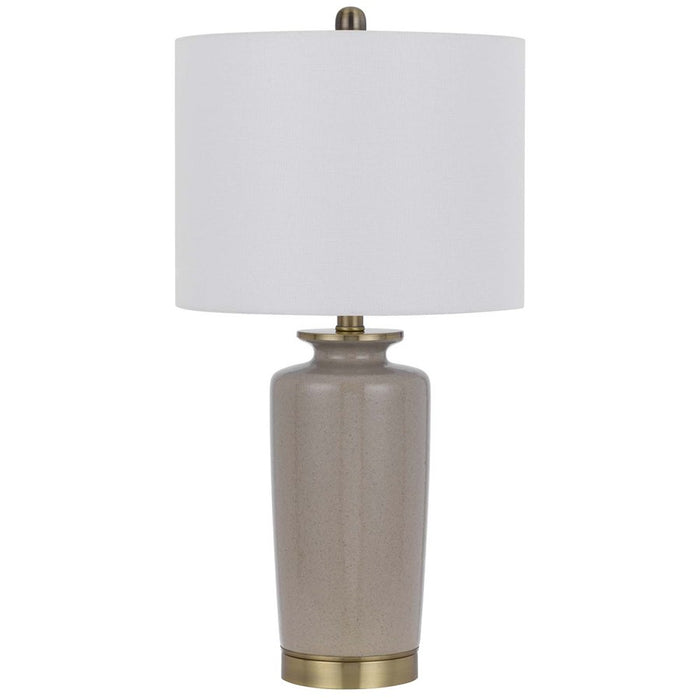Cal Lighting Modica 1 Lt Table Lamp, Sand/Antique Brass - BO-3227TB