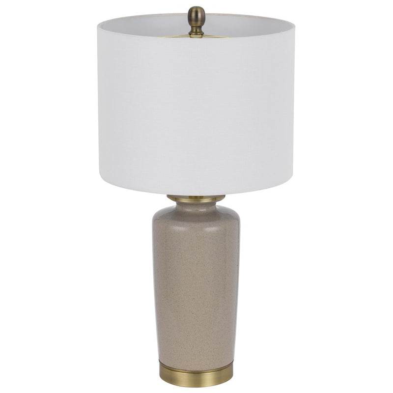 Cal Lighting Modica 1 Lt Table Lamp, Sand/Antique Brass
