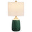 Cal Lighting Crotona 1 Lt Table Lamp, Garden Green