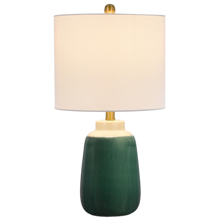 Cal Lighting Crotona 1 Lt Table Lamp, Garden Green