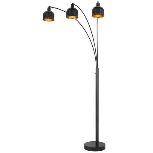 Cal Lighting Lovett 3 Light 86" Floor Lamp, Dark Bronze/Bronze