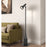 Cal Lighting Allanson 1 Lt 55.5" Floor Lamp, Charcoal Grey