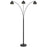 Cal Lighting Carley 3 Lt 92" Floor Lamp, Charcoal Grey