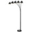 Cal Lighting Carley 5 Light 88" Floor Lamp, Charcoal Grey