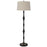 Cal Lighting Salter 1 Light 59.25" Floor Lamp, Black/Brass/Linen - BO-3241FL