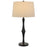 Cal Lighting Salter 1 Light 31" Table Lamp, Black/Brass/Linen