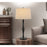 Cal Lighting Salter 1 Light 31" Table Lamp, Black/Brass/Linen