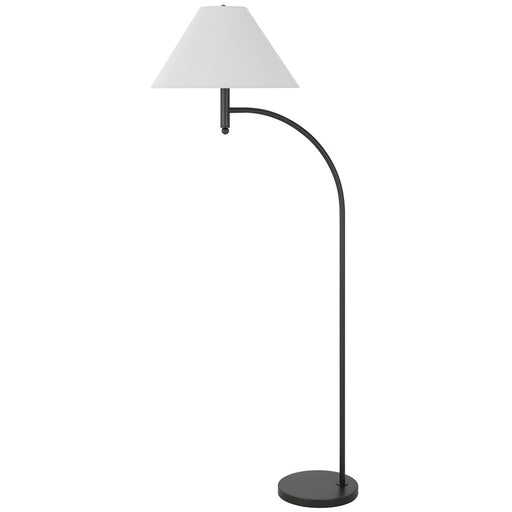 Cal Lighting Mosley 1 Lt 65" Floor Lamp, Charcoal Grey/Off White - BO-3242FL-GR